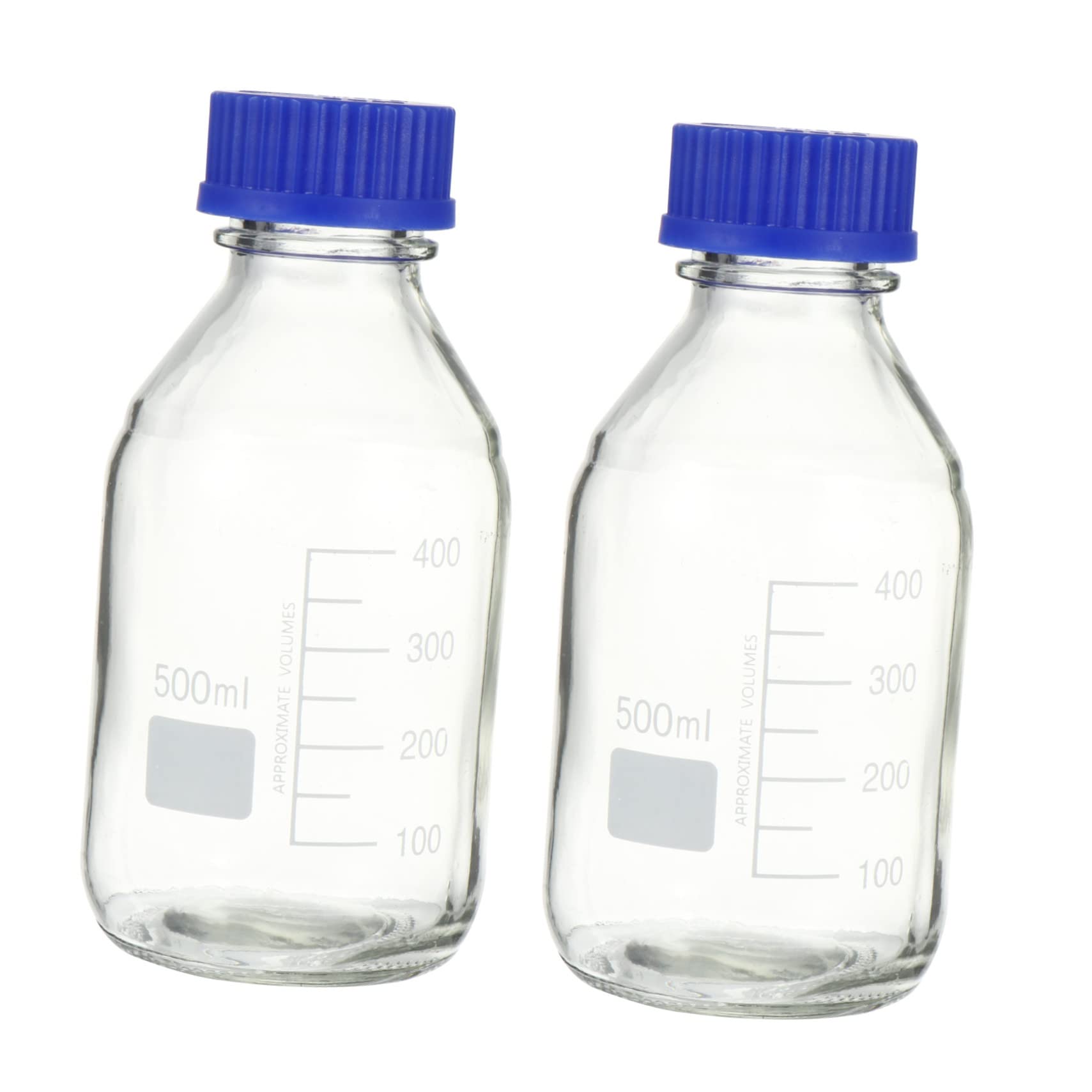 2pezzi Bottiglia Vetro per Reagenti da Laboratorio Bottiglia di Campione di Perdite per Liquidi da Laboratorio