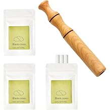 Breathing Tube Inhaler Set - 1 Inhaler + 3 Fiber Sticks, Unscented Wood & Fiber, Breathe Free Necklace Partner, Breathing Necklace with Resistance, Relieve Anxiety for Anxious Adults
