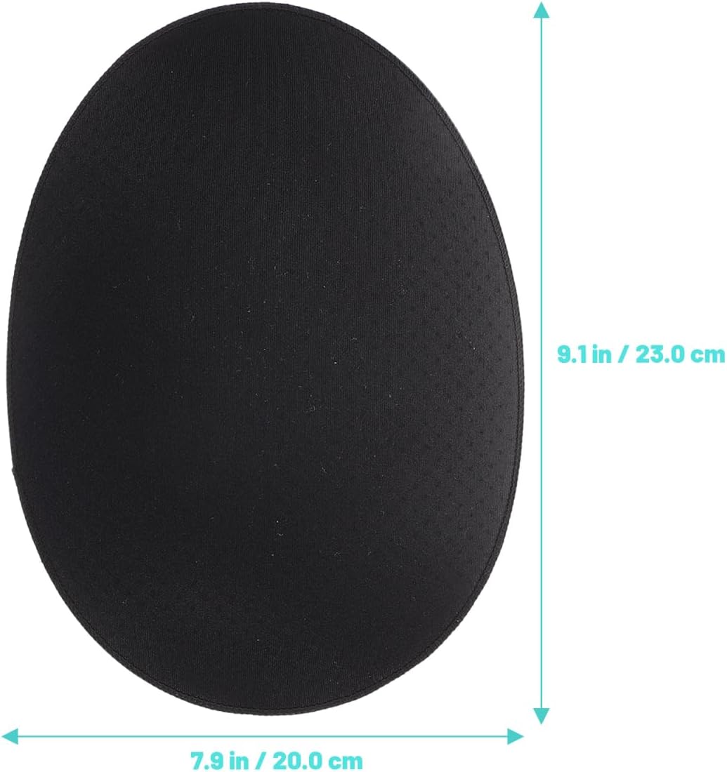 Healifty Reusable Silicone Butt Lifting Pads for Women Self-Adhesive Hip Enhancer Oval Shaper Inserts for Flat Sagging Buttocks 8.85X6.49X1.57 Inch Black