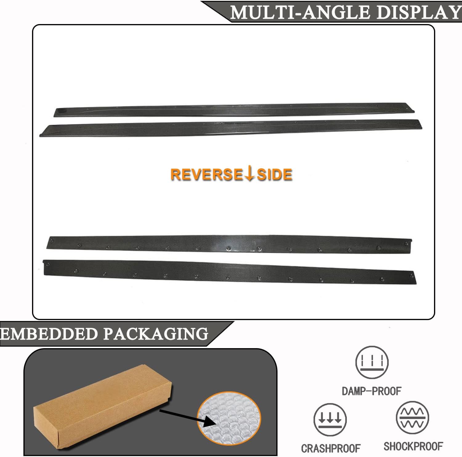 Real Carbon Fiber Side Skirts for BMW 4 Series F82 F83 M4 2014-2020 Coupe Convertible 2-Door Under Door Rocker Panels Valance Extension Lip Factory Outlet