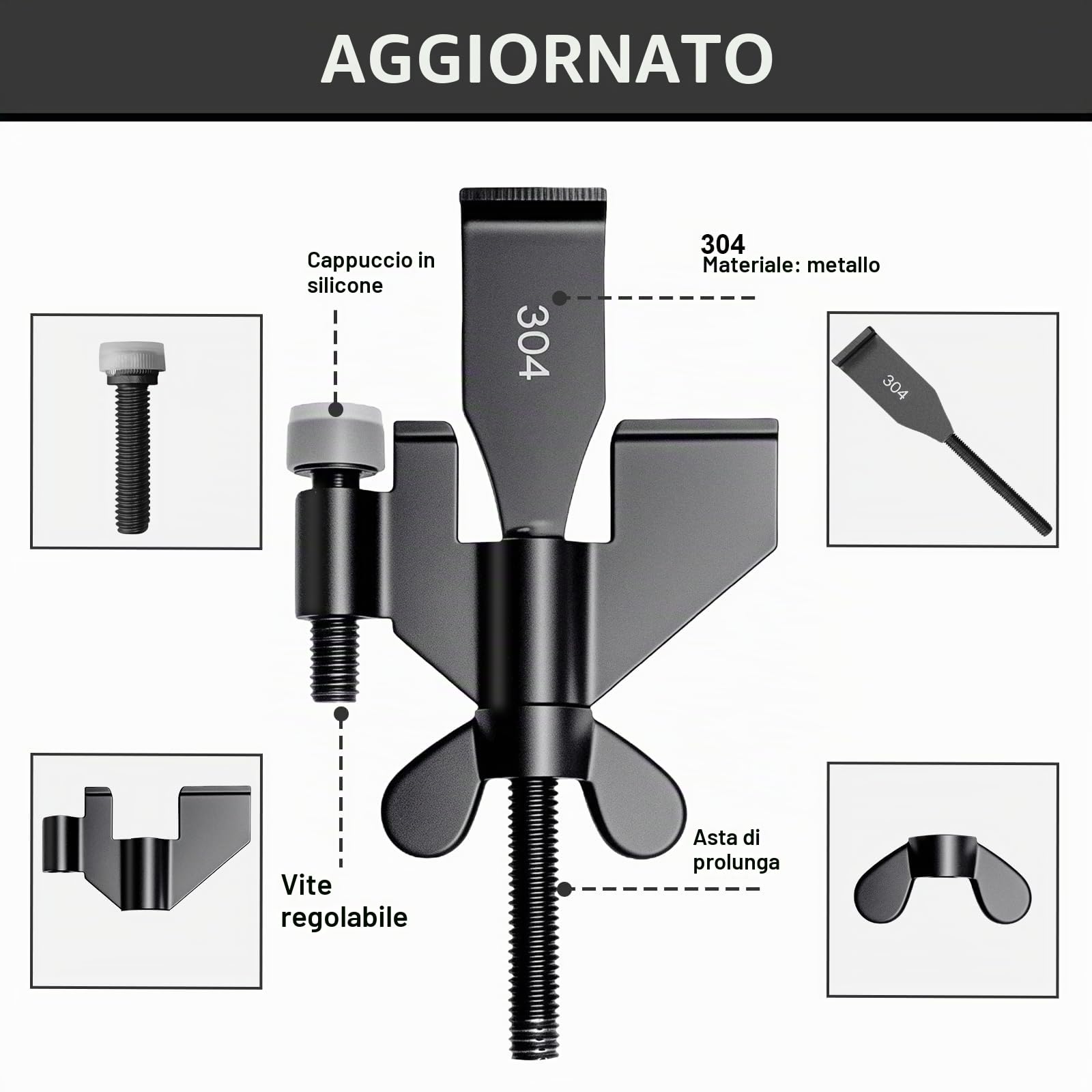 AceMining Serratura portatile migliorata per porta di casa, serratura per la privacy, perfetta per viaggi, hotel, casa, appartamento, università e viaggi per una maggiore