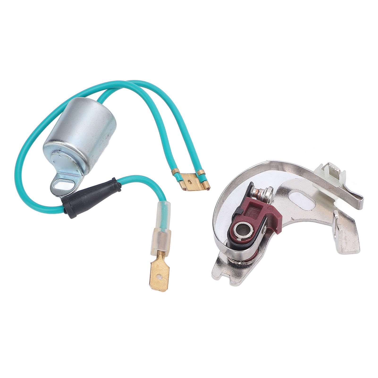 RiToEasysports Set Punti Distributore e Set Condensatore Punti Distributore Accensione in Metallo per Cilindri 43D 45D 4 6 per la Sostituzione e la Messa a Punto di Routine dei Proprietari di Auto
