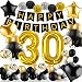 Amteker Geburtstagsdeko 30 Geburtstag Frauen, Deko Gold 30 Geburtstag Männer Luftballons Geburtstag, Konfetti Luftballons Deko 30 Geburtstag Frau/Mann, 30 Geburtstag Deko Happy Birthday Deko