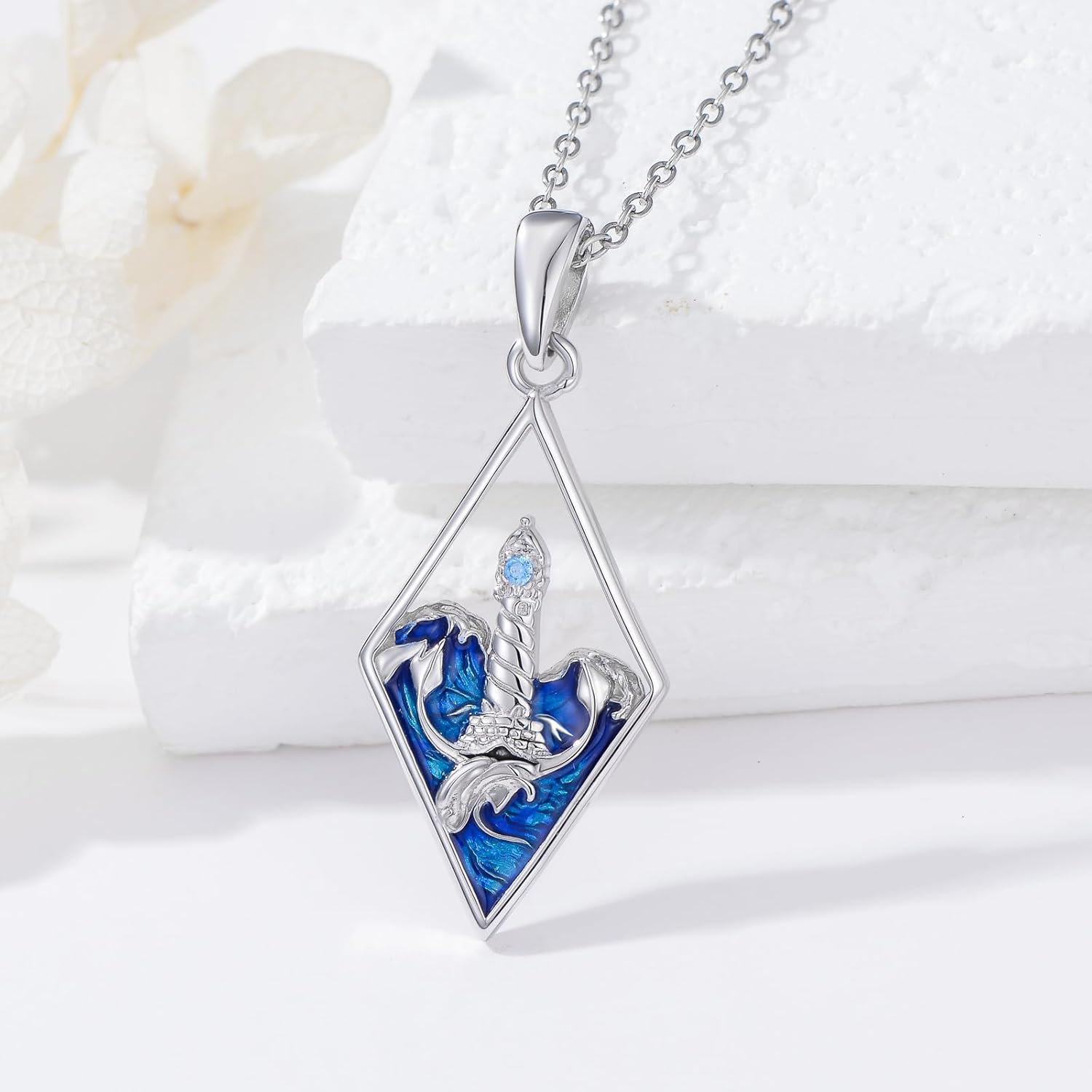 SIMONLY Lighthouse/Dove/Anchor Necklace for Women 925 Sterling Silver Anchor Pendant Necklace Nautical Jewelry Gifts - Image 5