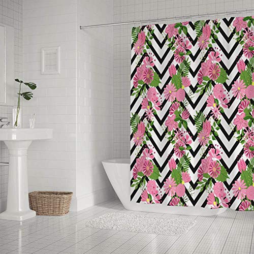 Rideau de douche lavable en machine polyester motif oursons