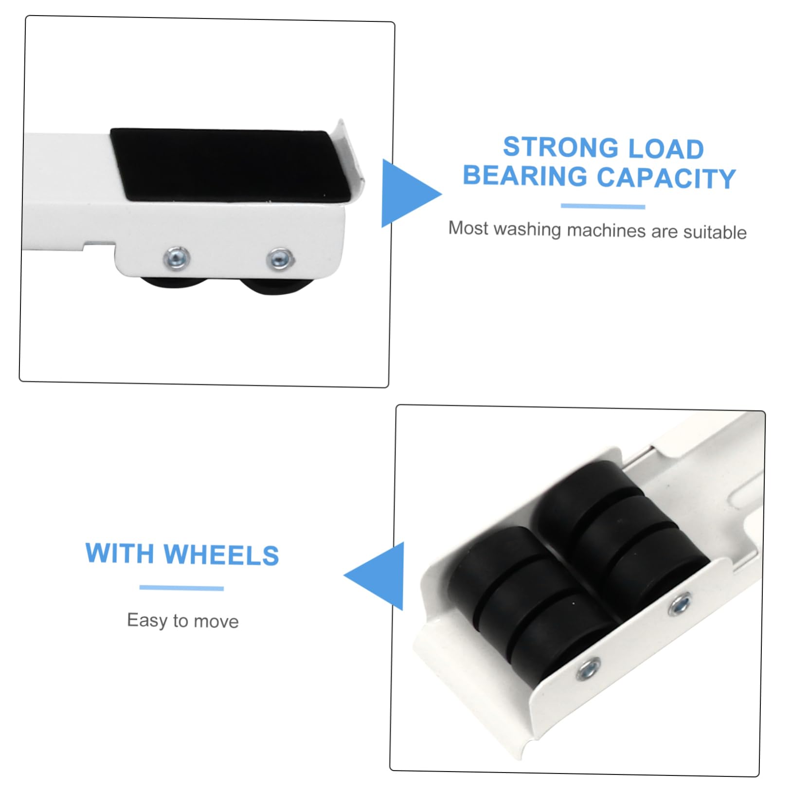 VILLCASE Soporte de Lavadora Base Rodante Ajustable para Máquina de Lavar Ropa Protección Oxidación