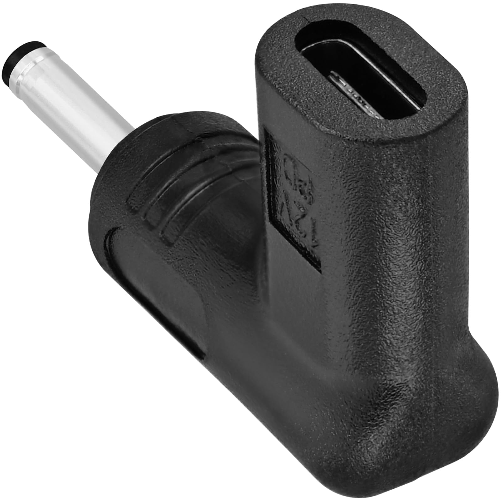 Yeebline Confezione da 2 adattatori di ricarica da 12 V CC, angolo di 90 gradi femmina USB C a maschio DC 3,5 mm x 1,35 mm, convertitore connettore caricabatterie per router, alimentazione mobile (da