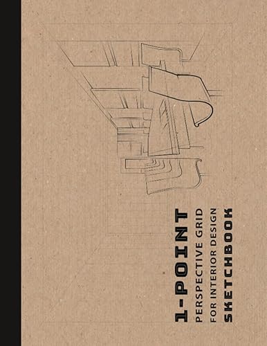1 Point Perspective Grid Graph Paper sketchbook: 3D Perspective Grid Paper Great for Art, Architectural Interior Room Design, Industrial, and 3D Design large Print. One Point Perspective Grid.
