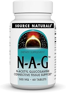Source Naturals N-A-G N-Acetyl Glucosamine for Joint Support and Intestinal Lining* - 500 mg - 60 Tablets