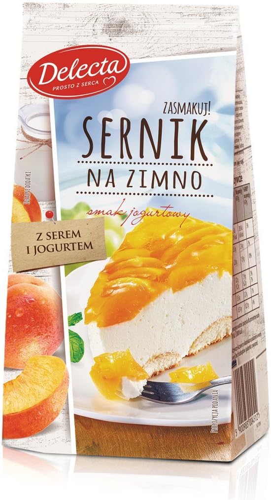 Delecta Sernik Na Zimno Smak Jogurtowy Yoghurt Flavored Cold Cheesecake Cake in Powder
