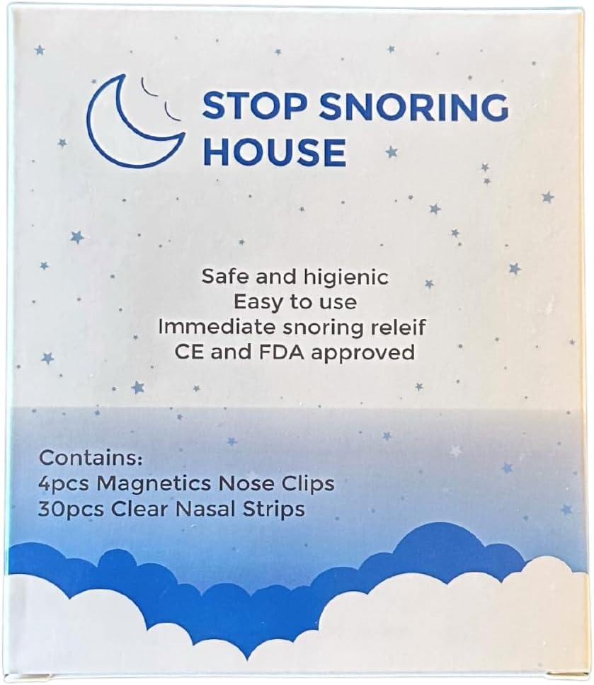 Silicone Nose Clip & Clear Nasal Strips Kit