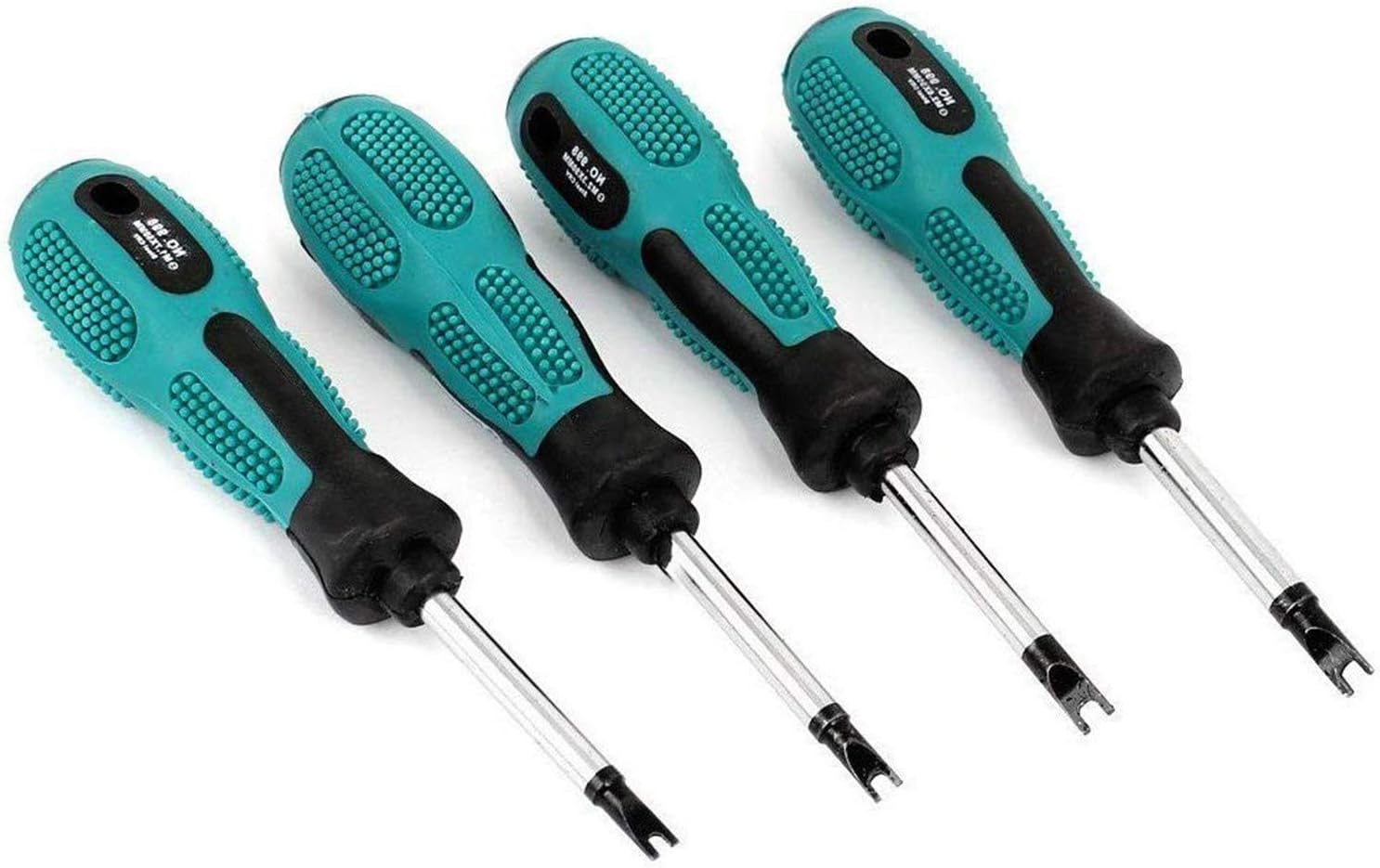 4 Pcs 8cm Long Nonslip Handle Magnetic Spanner Head Screwdriver Set