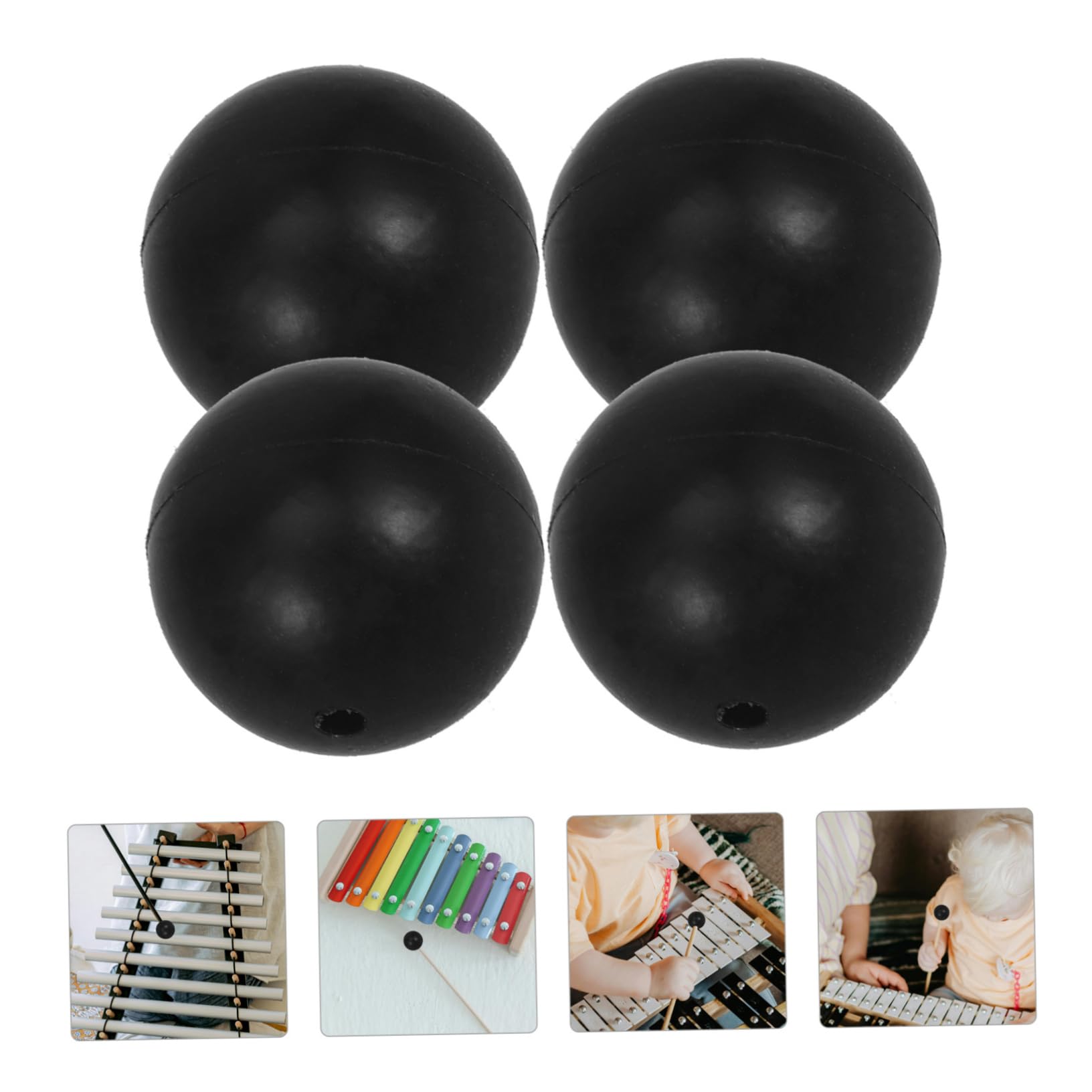 Levemolo 4sets Drum Mallets Ethereal Drum Stick Parts Essential Instrument Gadget for Professionals and Students Easy to Use 4pcs*4