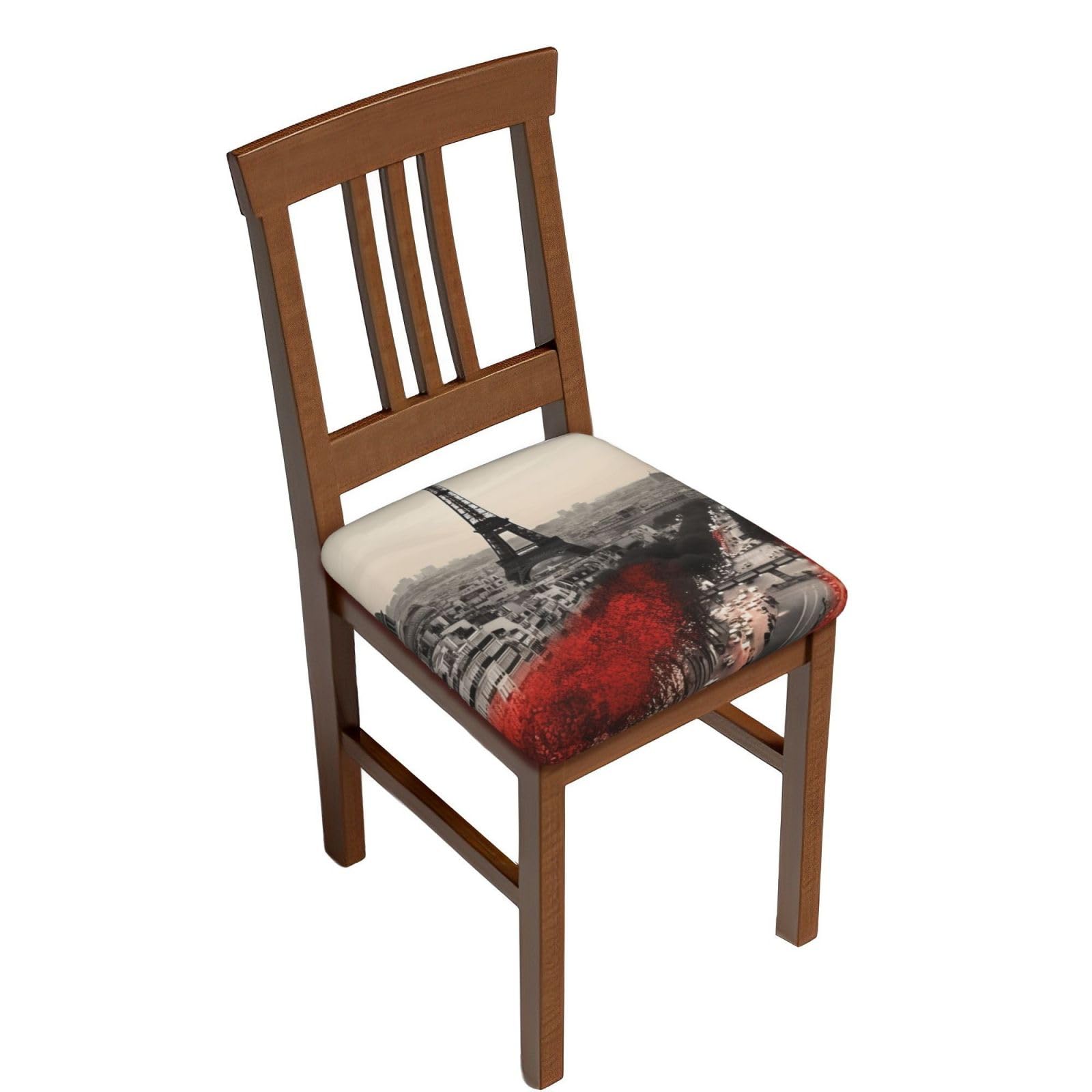 Housse de tabouret de bar carrée lavable et amovible en velours