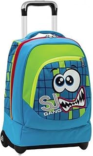 TROLLEY Facce da SJ GANG big BOY zaino cartella scuola 33 LT Seven BACK PACK carrellino FACCINE rosso