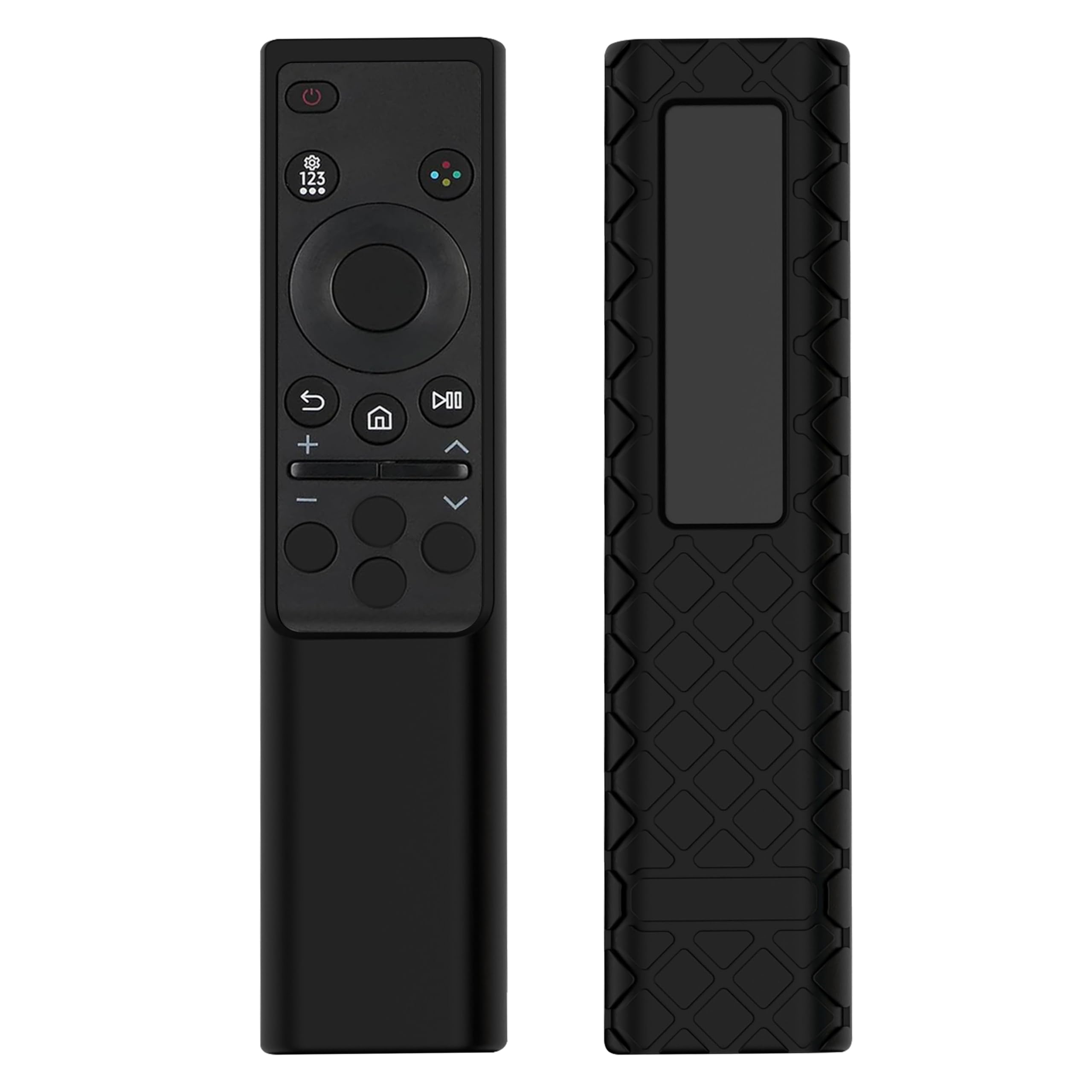 LEFXMOPHY Case for Samsung TM2240A BN59-01388A BN59-01385 BN59-01386 BN59-01357 BN59-01391 2022 2023 Solar Remote Silicone Cover, Black