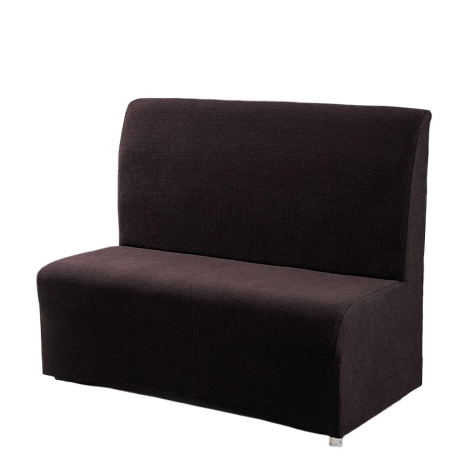GCYEIDMA Armless Sofa Slipcover Armless Sofa Cover Elastic Thickened Corn Velvet Hotel Restaurant Stretch Covers Slipcovers(Color 10)