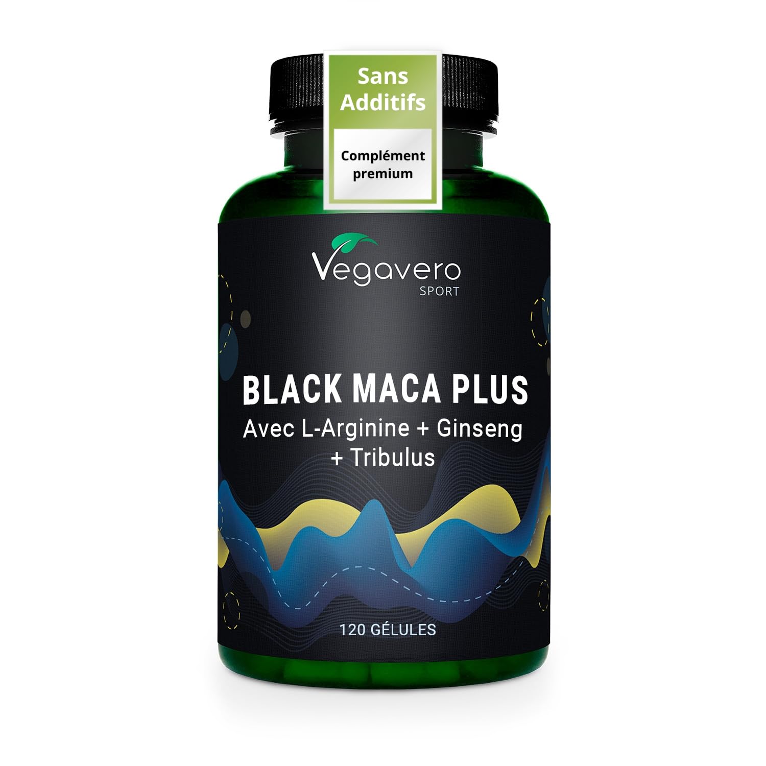 Vegavero Complexe Maca Noire 5000 mg | Avec Ginseng, L-Arginine, Tribulus, Zinc | Pre Workout | 120 Gélules | Vegan & Sans Additifs