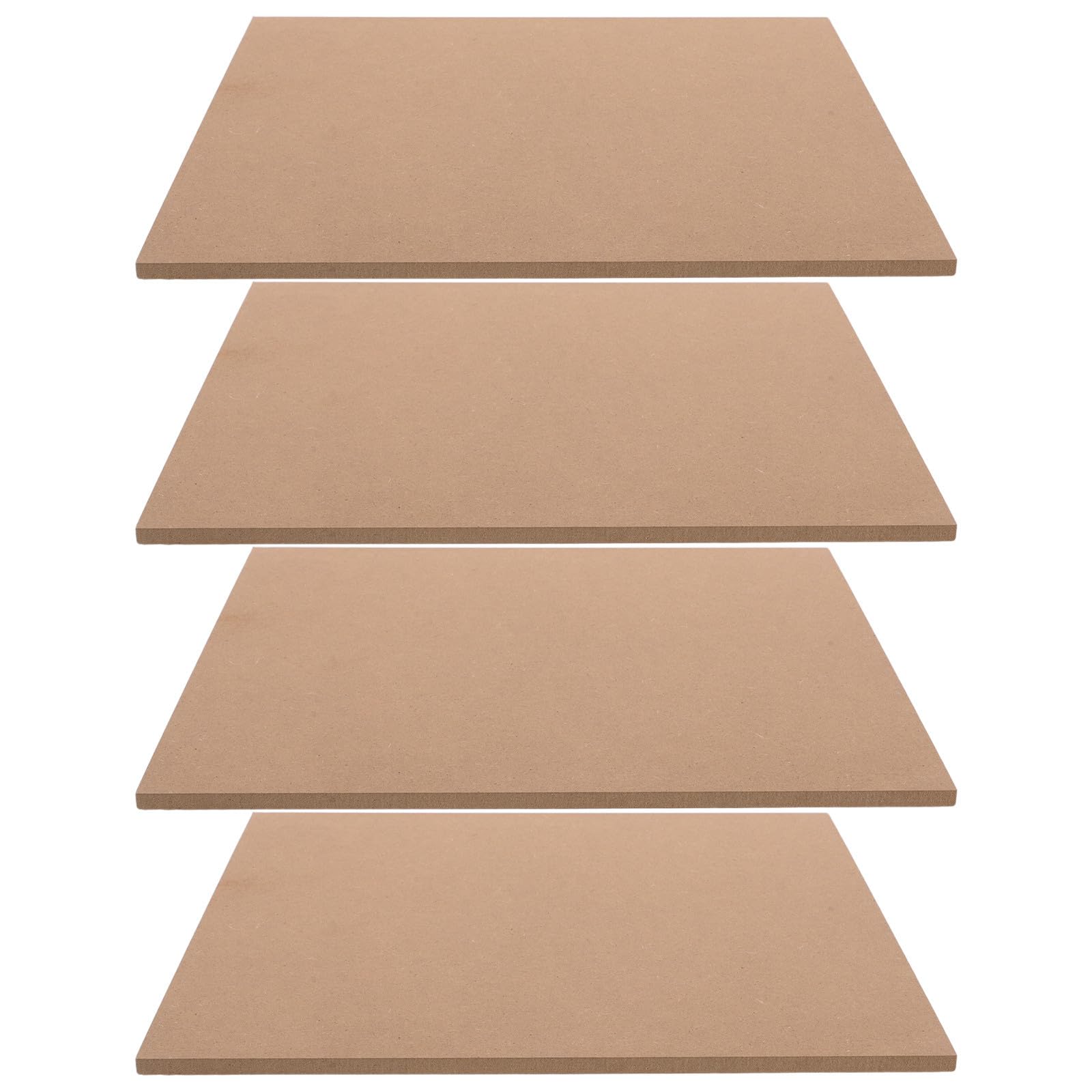 4 Piezas Tabla de Madera sin Acabado Cuadrada