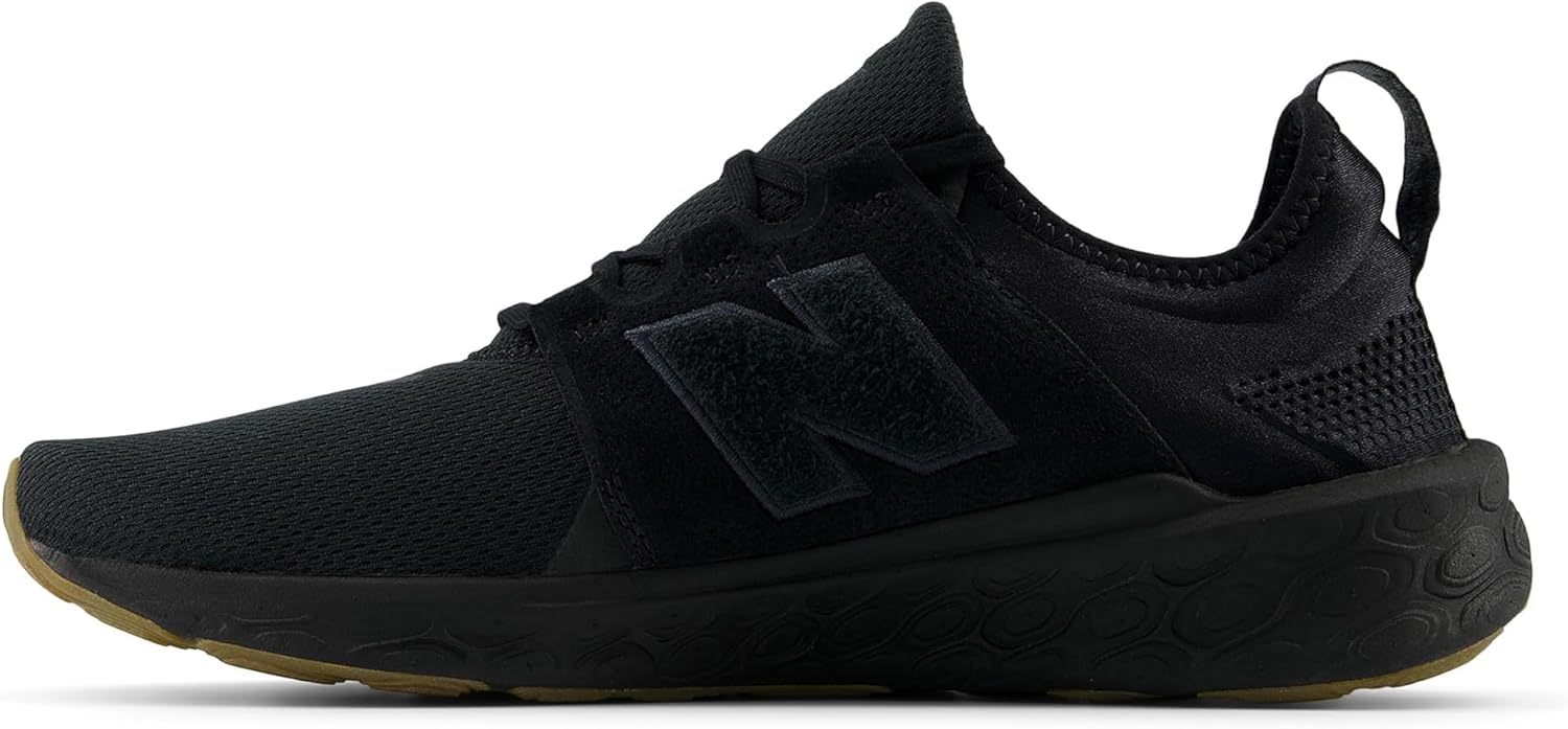 New Balance Men's Fresh Foam X Cruz V3 Running Shoe, Black/Black/Gum 020, 9.5 M - Image 4