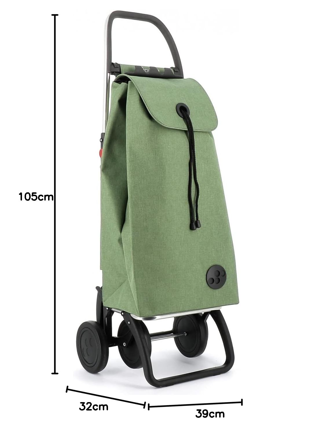 Carro Rolser I-MAX Tweed 4 Ruedas Plegable - Verde