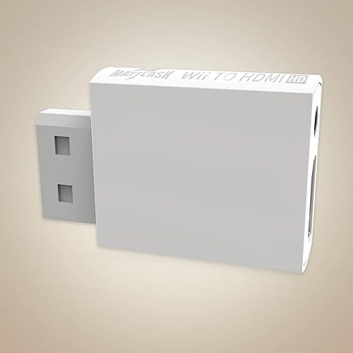 Miniatura 4 de MAYFLASH Convertidor Wii a HDMI 1080P para dispositivo Full HD adaptador Wii HDMI con conector de audio de 0138in y salida HDMI compatible con Wii