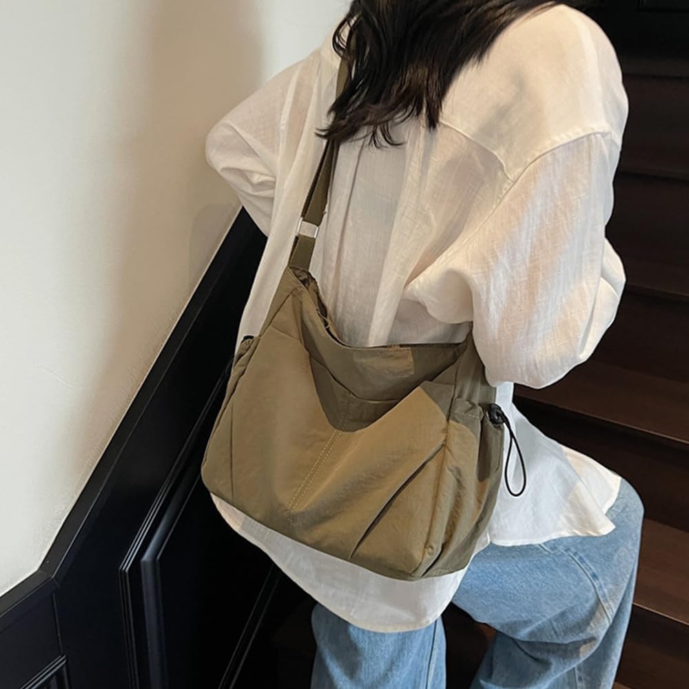 Nylon Tote Bag Hobo Crossbody Shoulder Bag for Women Handbags Large Travel Purses Messenger Bag Casual Work Bag - Image 2