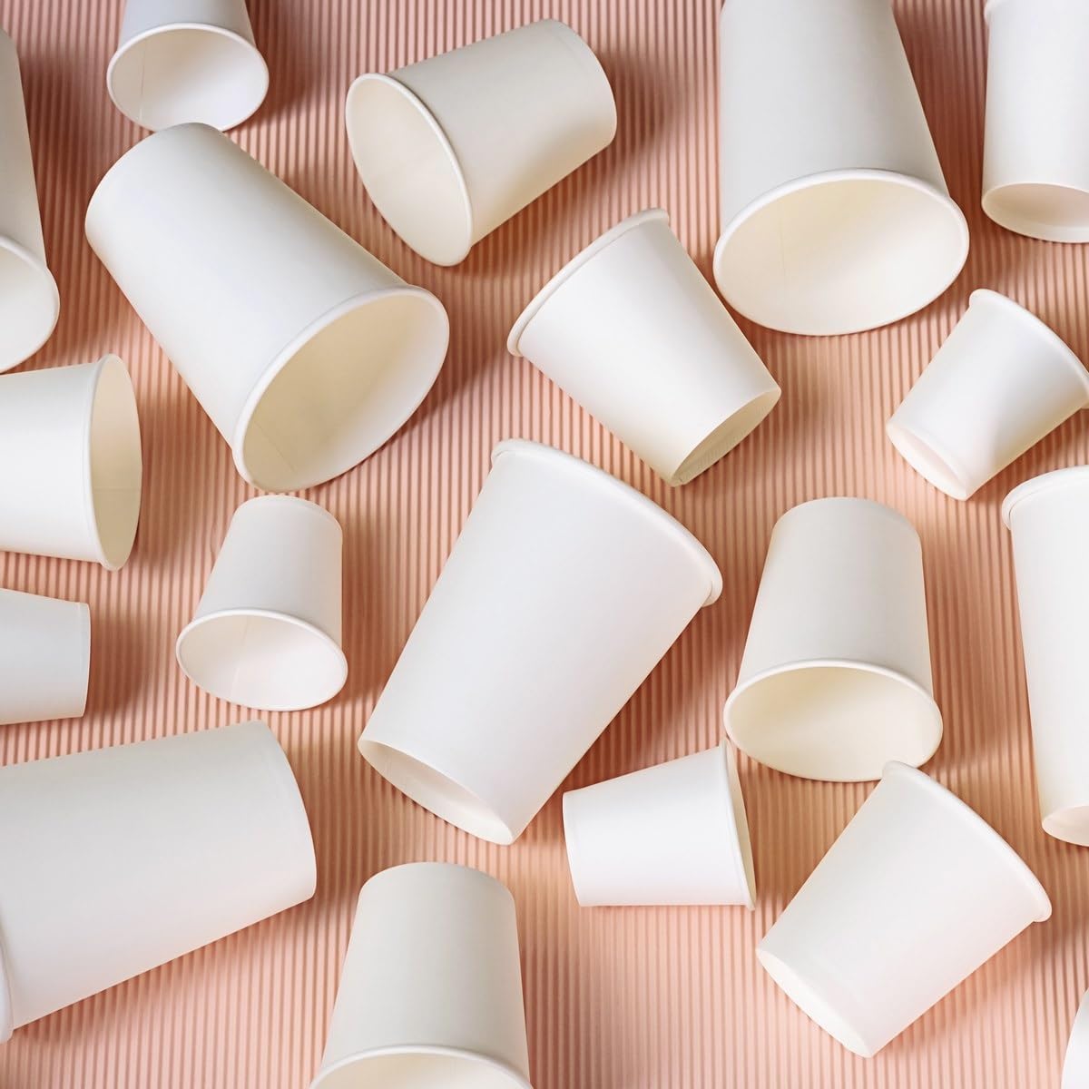 BEST PRODUCTS 400 vasos desechables café 250cc de cartón antifugas, biodegradables, compostables, reciclables, para café, agua, infusiones, bebidas frías y calientes para fiestas y eventos.