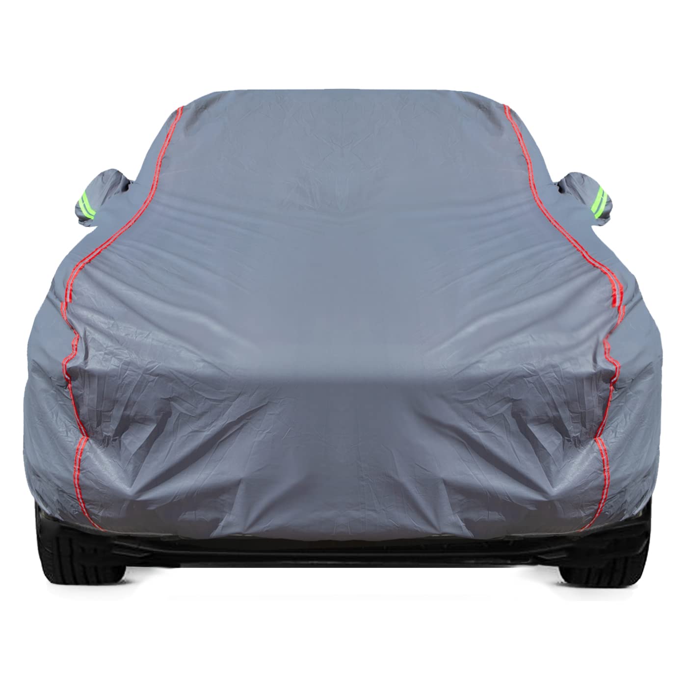 Photo 1 of QUYDDC Breathable New Material, Waterproof Car Cover, Locks and Zipper Doors, Sunscreen Waterproof UV Prevention Snowproof Wind and Windproof,Suitable for Indoor Outdoor,for Sedan (180" to 191") C2 C-2 Apply-Sedan - Body Length 180"to 191"