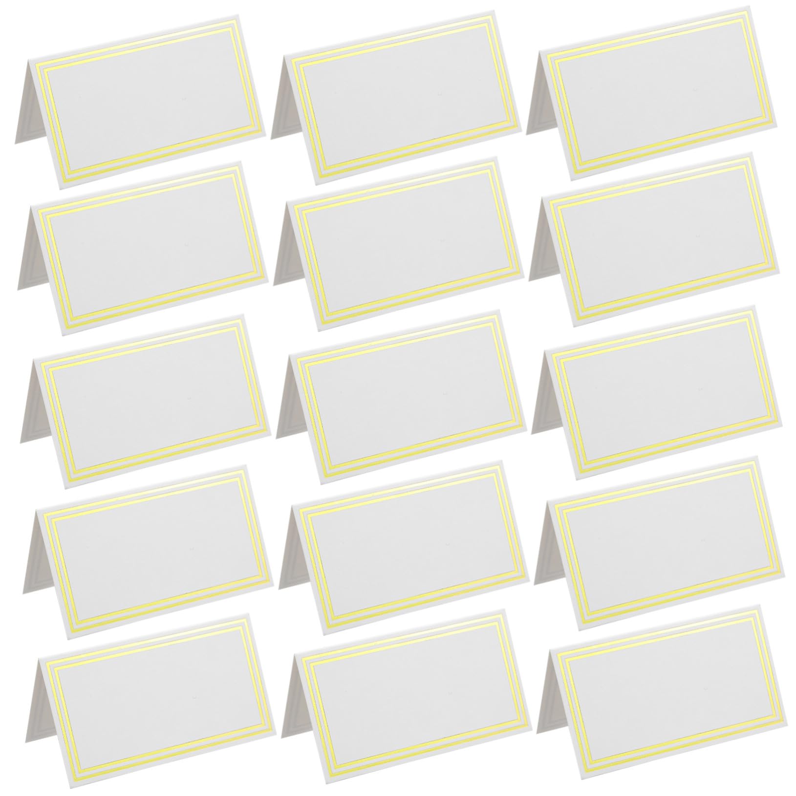 Angoily 300 Tischkarten mit Bronzierter Elegante Platzkarten aus Dickem Papier Schnelltrocknend und Beschreibbar für Hochzeiten Bankette Feiern und Festliche Tischdekoration