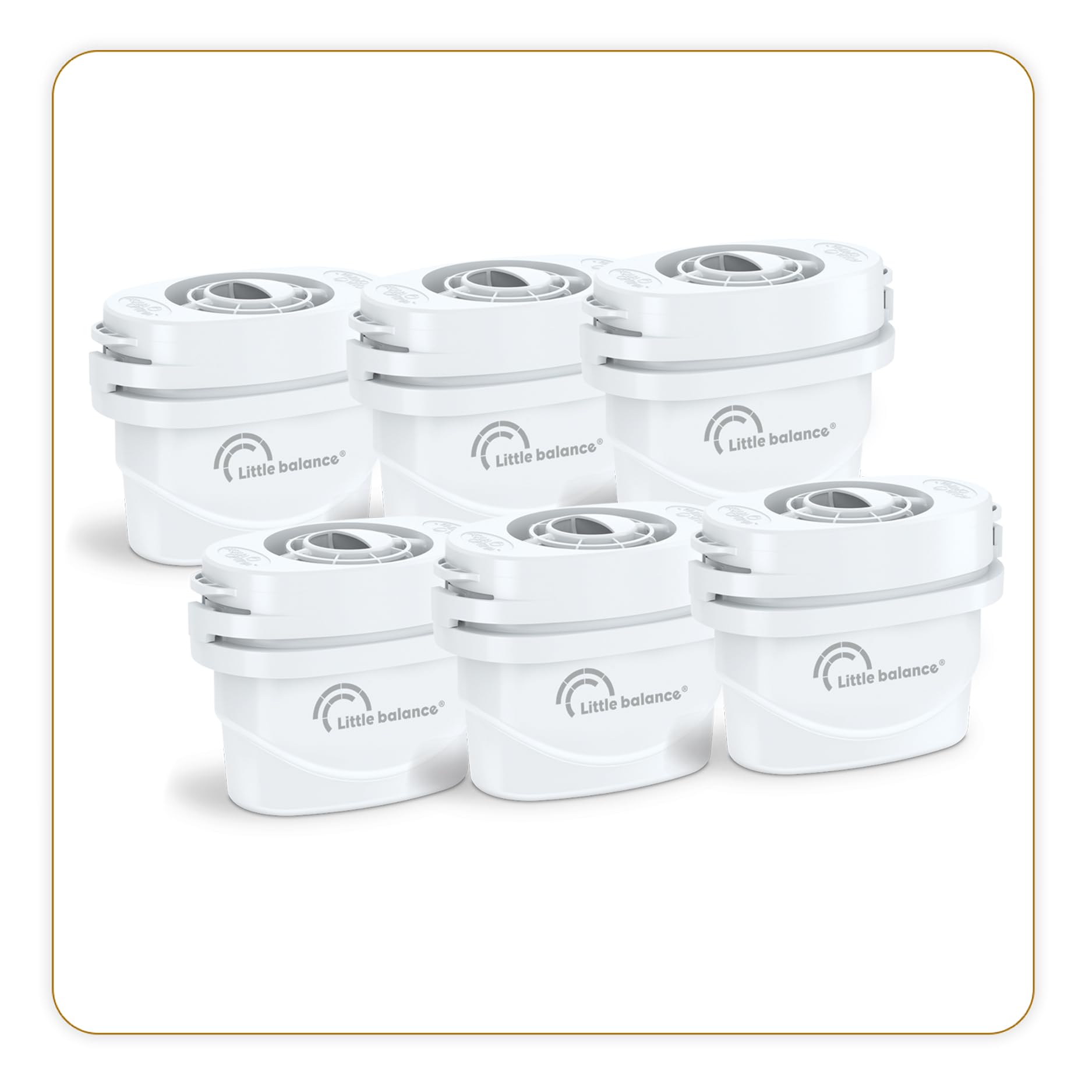 Cartouches filtrantes pour carafe Little Balance 8590 contre le goût de chlore et le calcaire