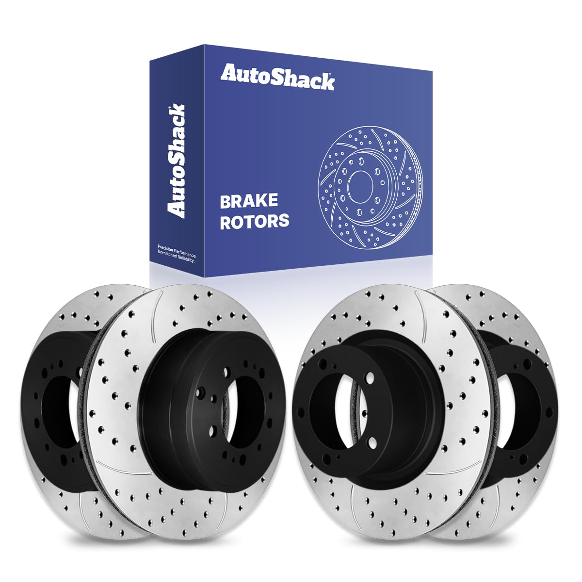 Amazon.com: AutoShack Front & Rear Drilled & Slotted Brake