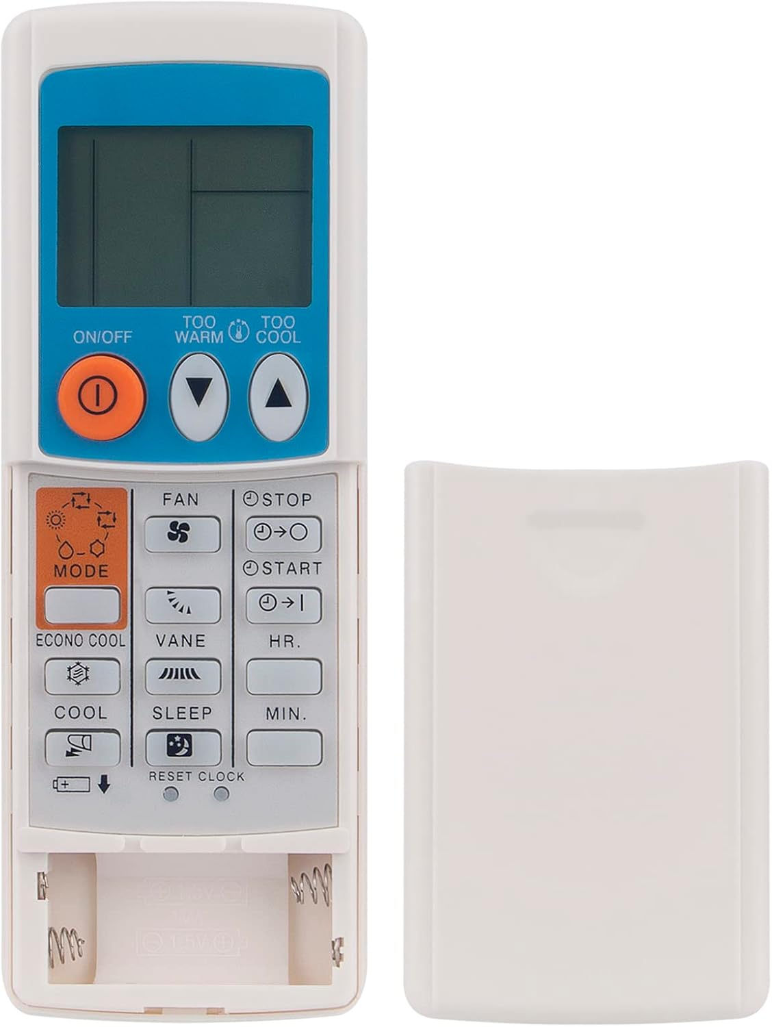 Replacement Remote Control For Mitsubishi AC Units MSH-26SV, 30SV, 30TV + Wall Holder