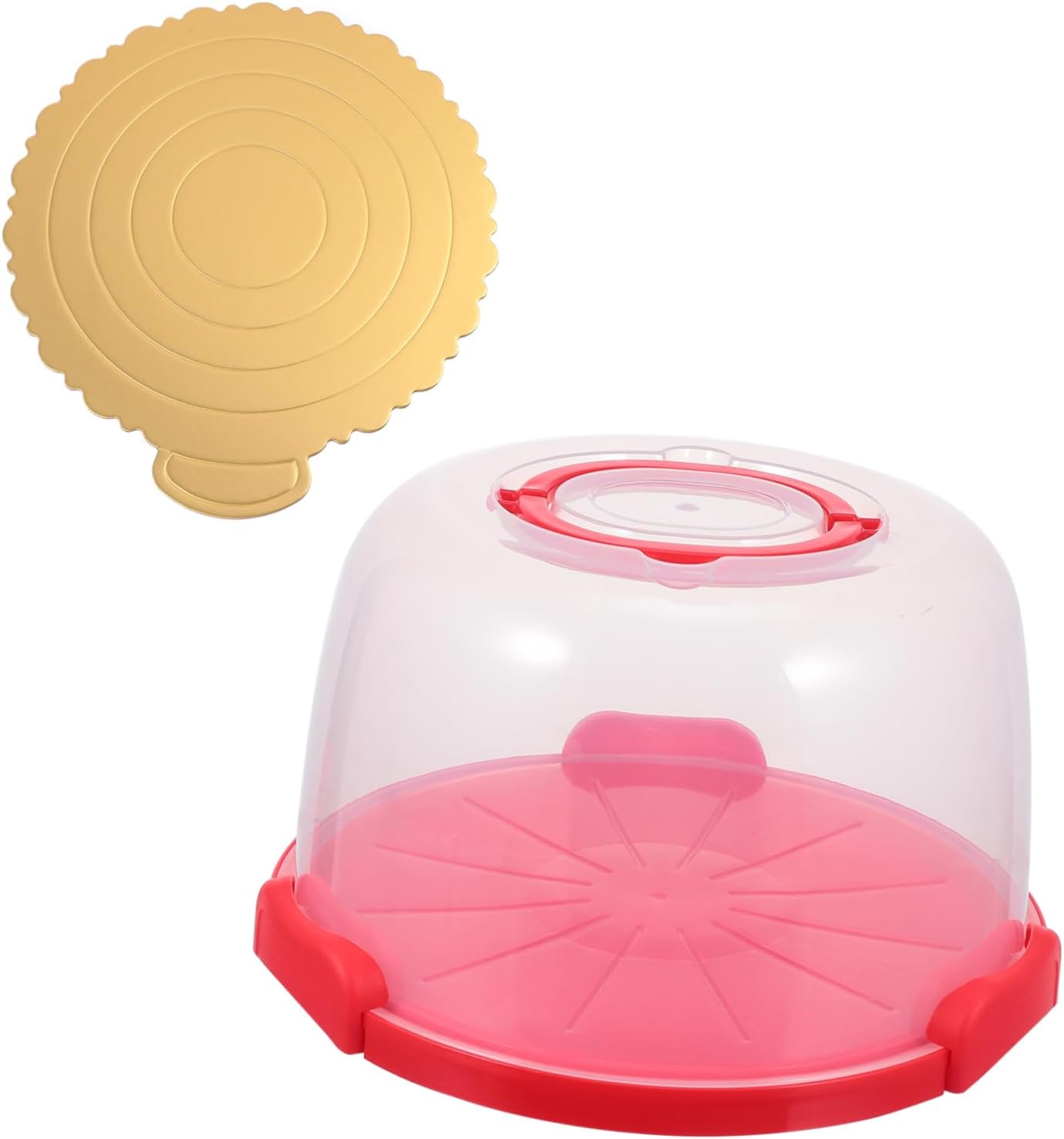 Cabilock 1Pc plastic cake box cake keeper cake carrier with