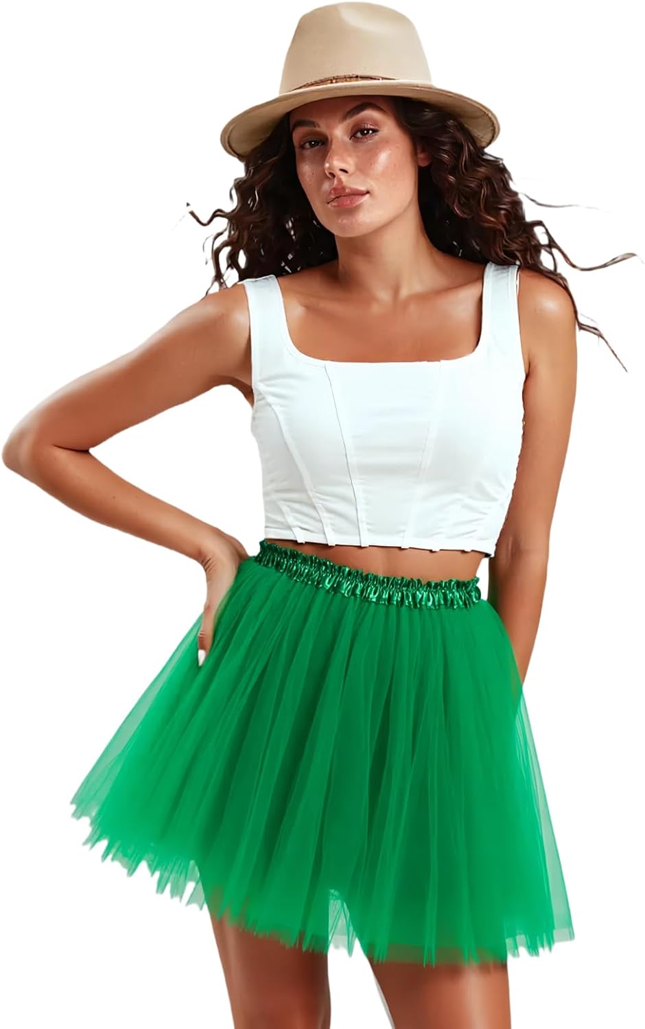 Women Tutu Skirt 5 Layers Tulle Girl Teens Fluffy Tutu Ballet Skirt Short Tulle Skirt Tutu for Women Adults Rave Costume - Image 2