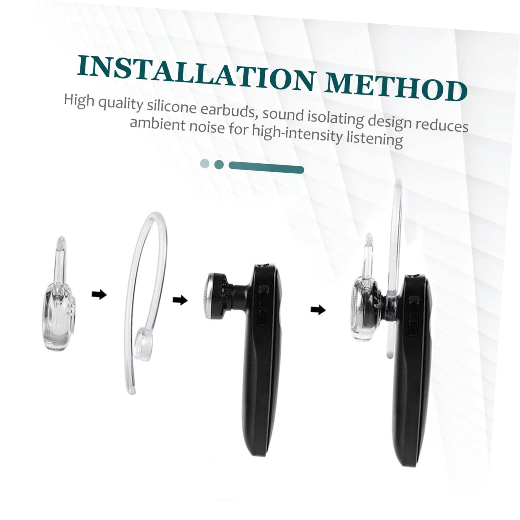 60pezzi Per Auricolari Gel Trasparenti Auricolari Ricambio e Ergonomici Per Vestibilità e Stabile Compatibili Cuffie Wireless