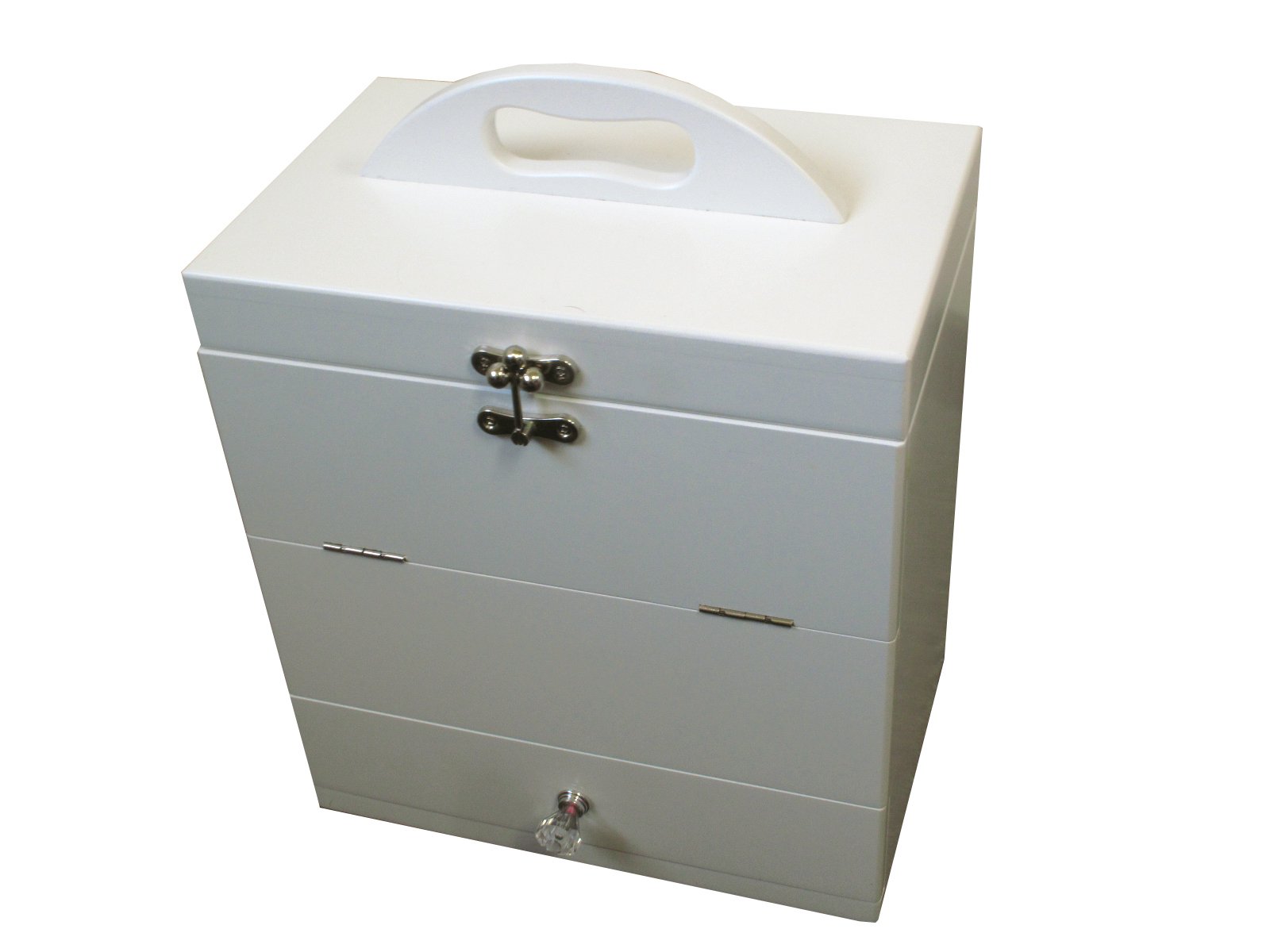 Amazon.co.jp: 訳あり三面鏡メイクボックス ホワイト 木製 Amazon.co.jp: 訳あり三面鏡メイクボックス ホワイト 木製