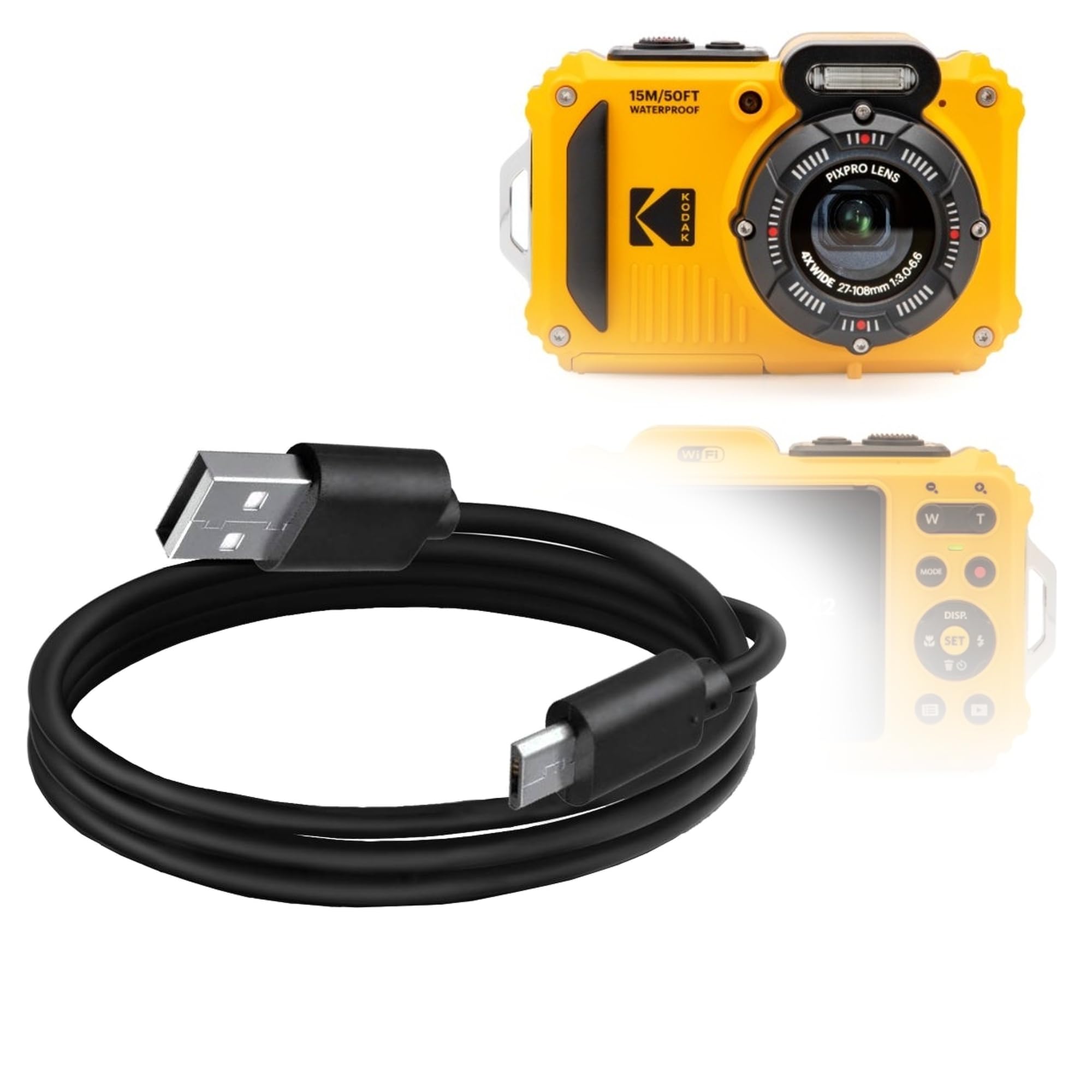Amazon.com : BoxWave Cable Compatible with Kodak PixPro WPZ2