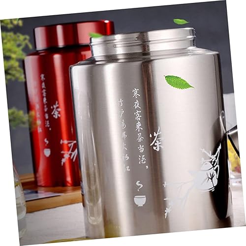 Miniatura 8 de TIDTALEO Recipientes de comida de té de acero inoxidable a granel jarrones contenedores de velas contenedor de almacenamiento de té tarro de lata