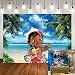 BINQOO 2,1 x 1,5 m playa bebé Moana telón de fondo verano océano foto tropical isla palmeras fotografía fondo niña baby shower fiesta cumpleaños