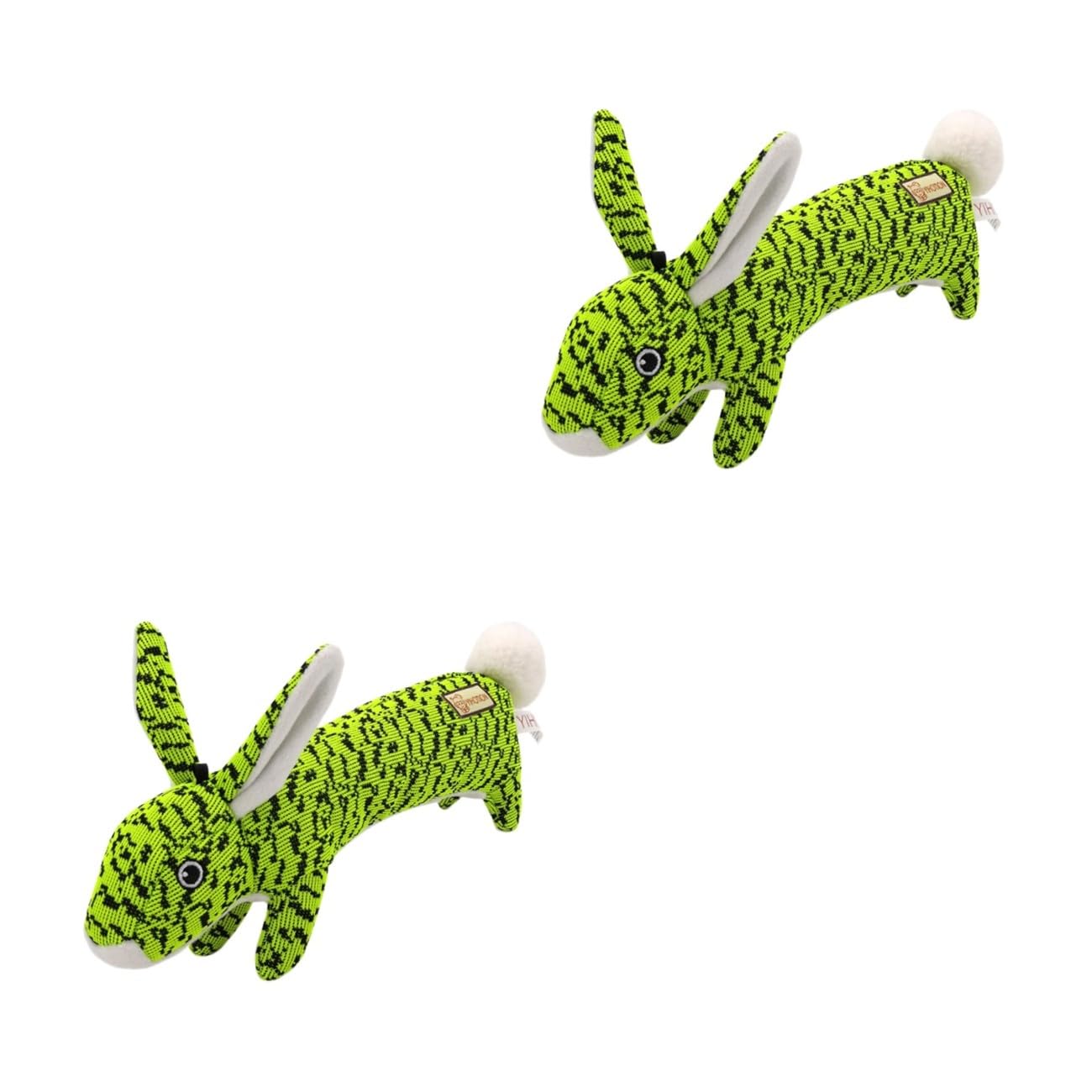 Mipcase 2 Uds Juguete De Peluche Perro Perro Juguete para Masticar Juguete para Mascotas Pet Squeaky Toy Fly Weave Green Sound Toy Pet Sound Toy Perro De Juguete Chirriante
