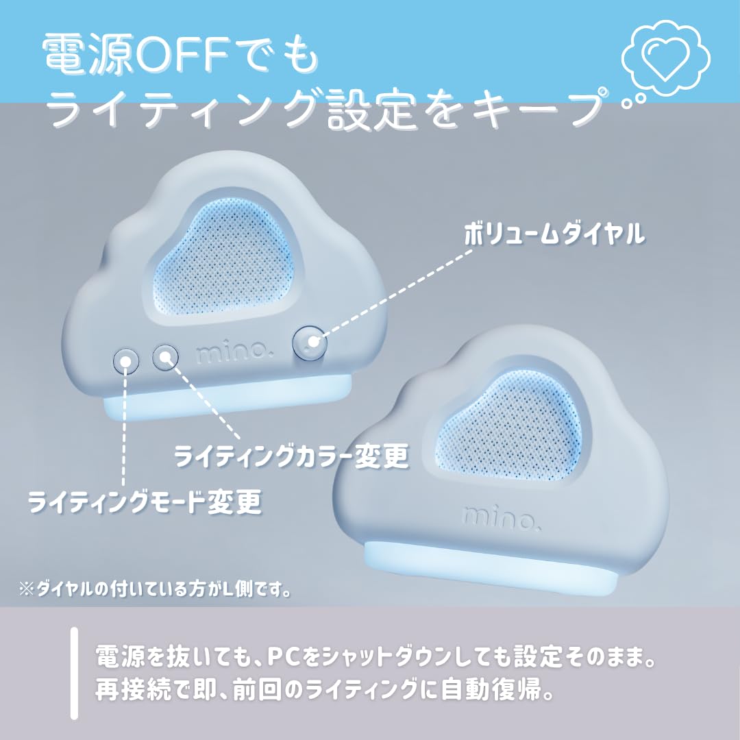 Amazon.co.jp: 【公式アウトレット品】minotel cloud speaker 雲形