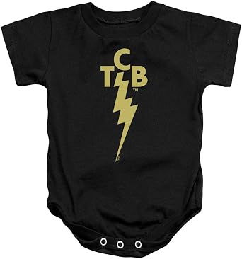 Elvis Presley Boys TCB Logo Bodysuit Black