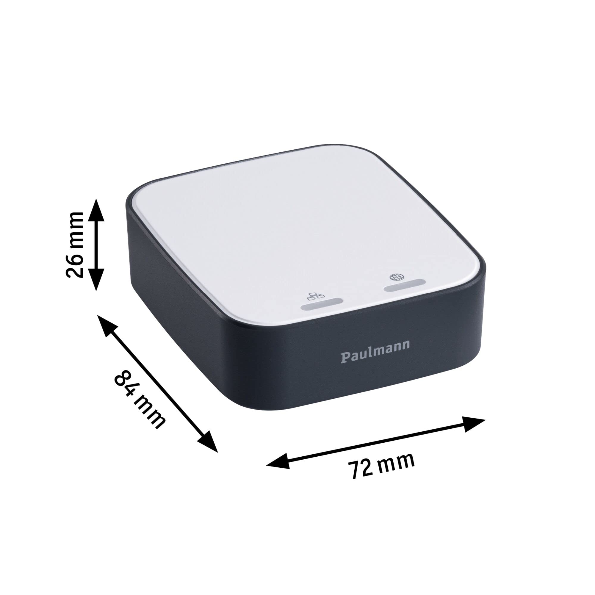 Paulmann 50135 Smart Home Zigbee Gateway Bridge Smik Weiß/Anthrazit Kunststoff Steuerzentrale