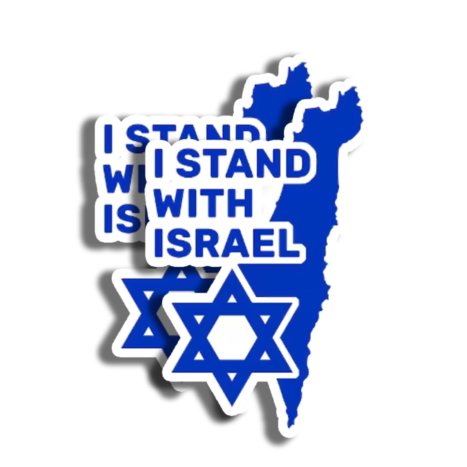 Calcomanías I Stand with Israel de 5 pulgadas para decorar el parachoques de tu coche en ruta