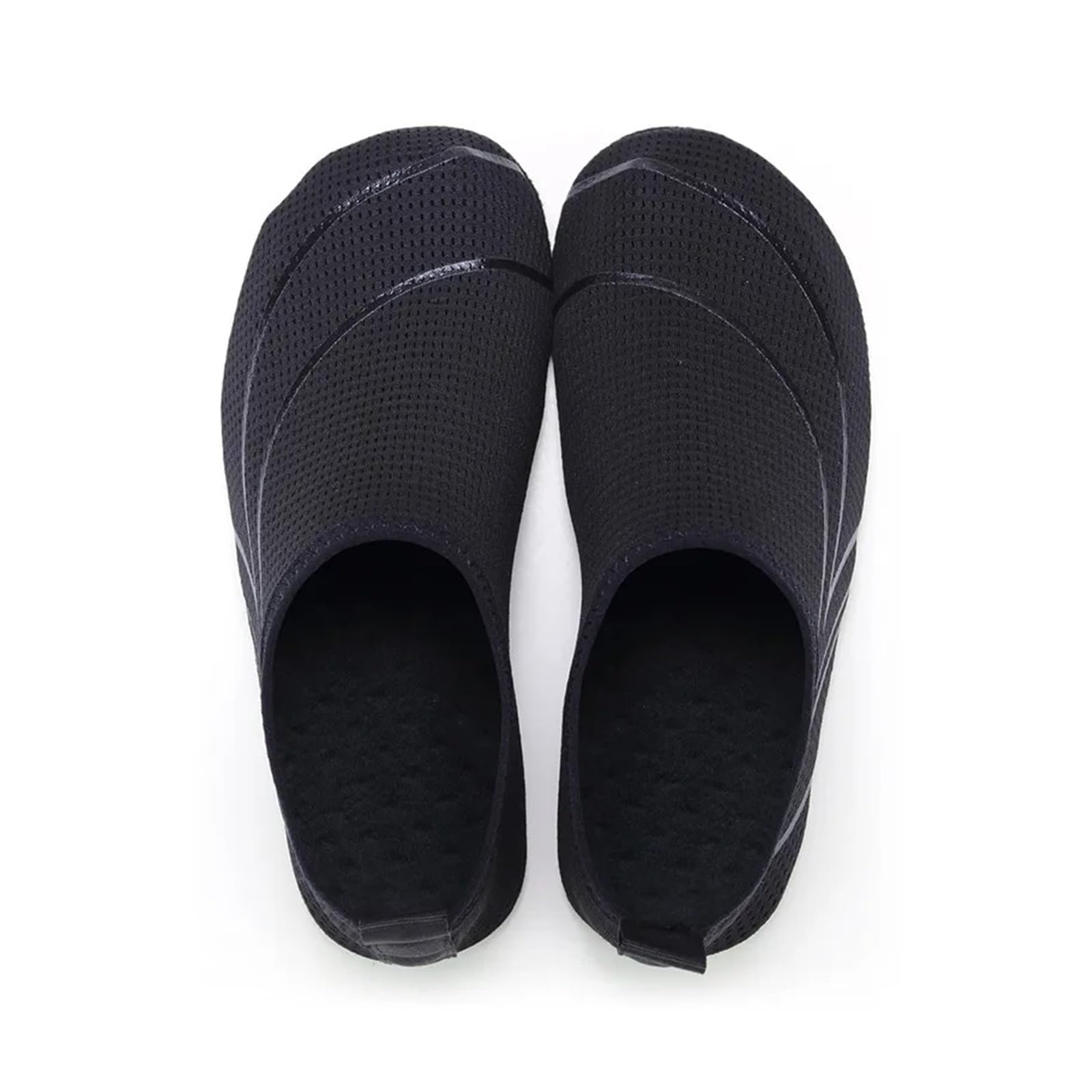 Wasserschuhe Schnell trocknende Herren-Aquaschuhe, leichte Damen-Wasserschuhe, weiche Paar-Strandschuhe, Sommer-Anti-Rutsch-Freizeit-Turnschuhe, flexibel(K18-Black White,48-49)