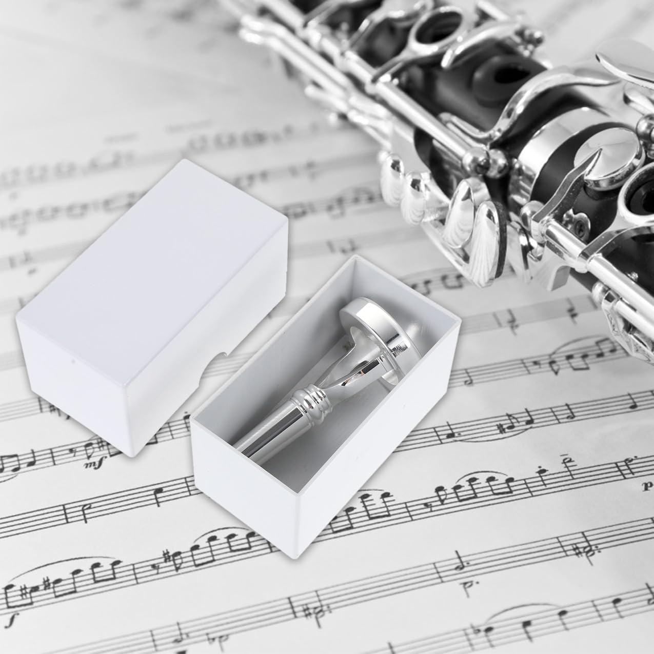 VICASKY Versilbertes Hornmundstück aus Messing für Professionelle Spieler und Studenten Leicht zu Reinigen und Sicher zu Verwenden als Zubehör für Waldhorn und Französischhorn