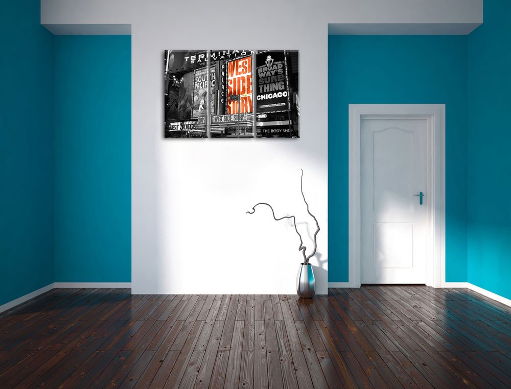 Pixxprint Programma della Famosa Broadway Stampa su Tela 3 Parti Artistica murale