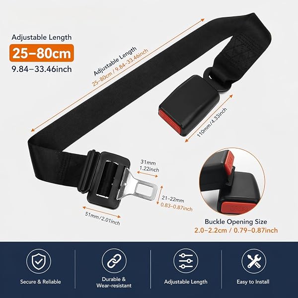 Universal Car General Accessories, Black, Metal, Adjustable 1 Piece - 2