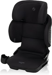Maxi-Cosi Tanza Belt-Positioning Booster Car Seat – Compact & Foldable,Travel Carseat, Rigid UAS Installation, 10-Position Adjustable Headrest, PureCosi™ Washable Fabrics, EcoCare Recycled Materials, Cup Holder